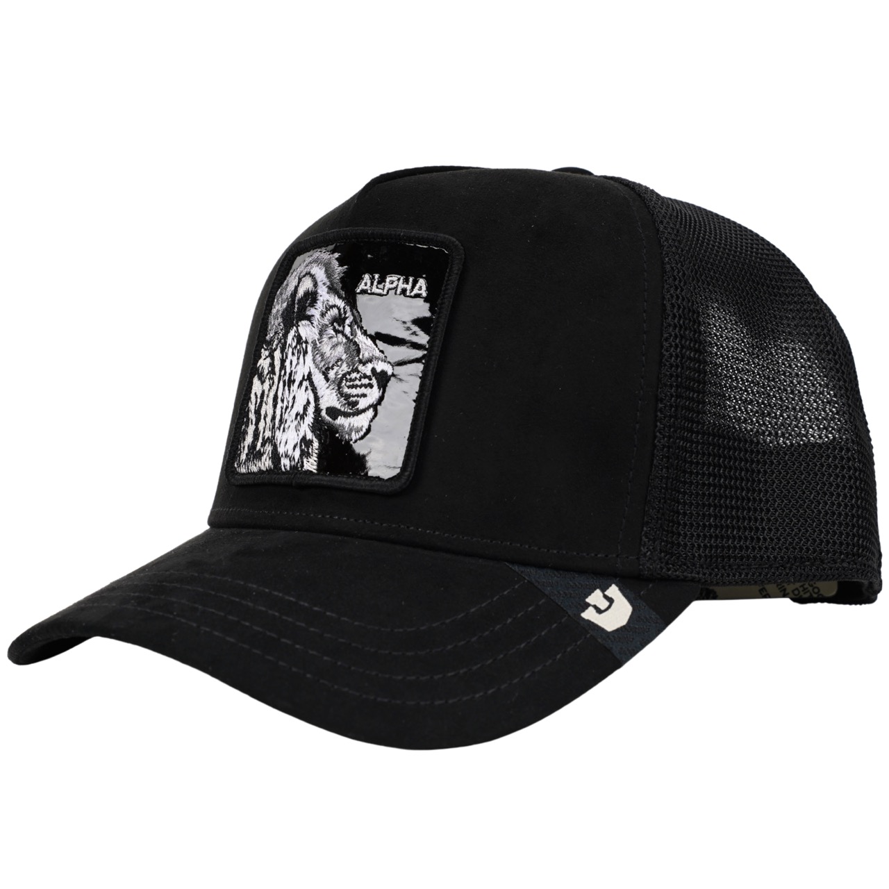 Goorin Bros Original Trucker Cap Black Out Lion schwarz