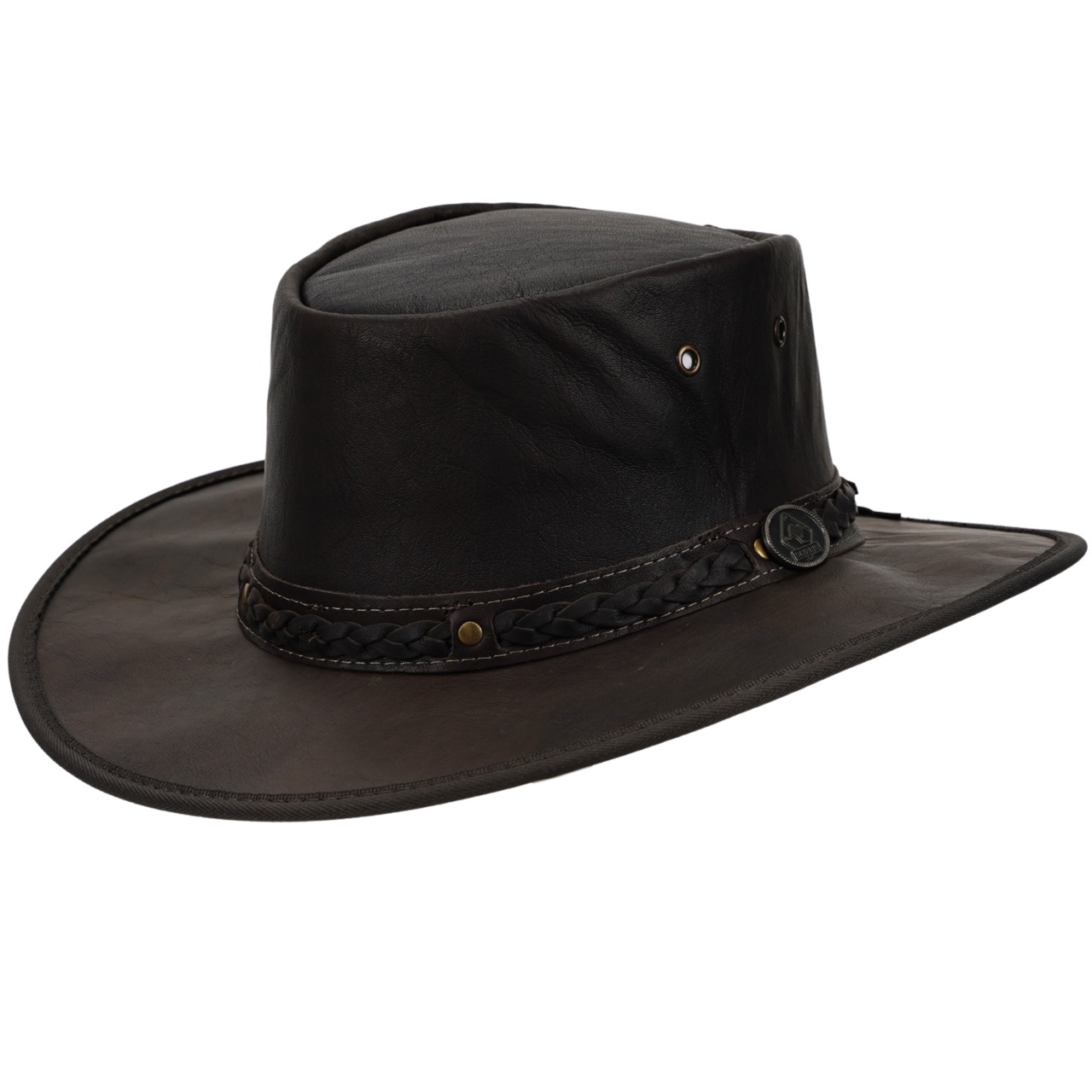 Scippis Lederhut Kangaroo Sundowner dunkelbraun