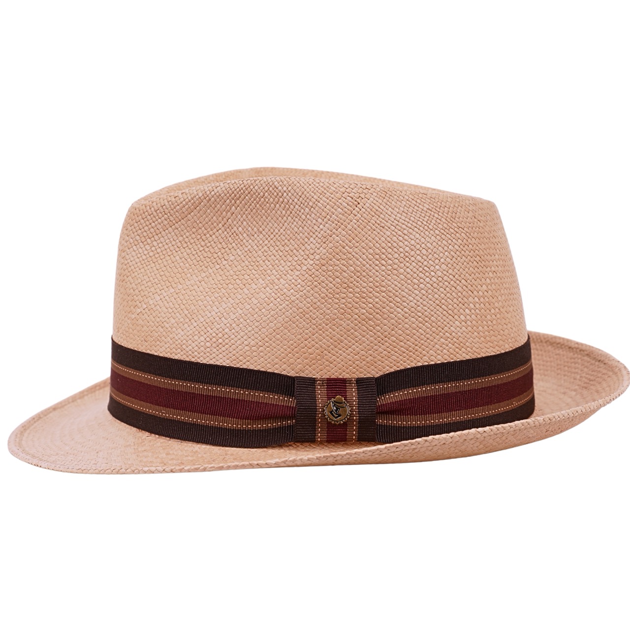 Panamahut Calabria Trilby Handmade braun