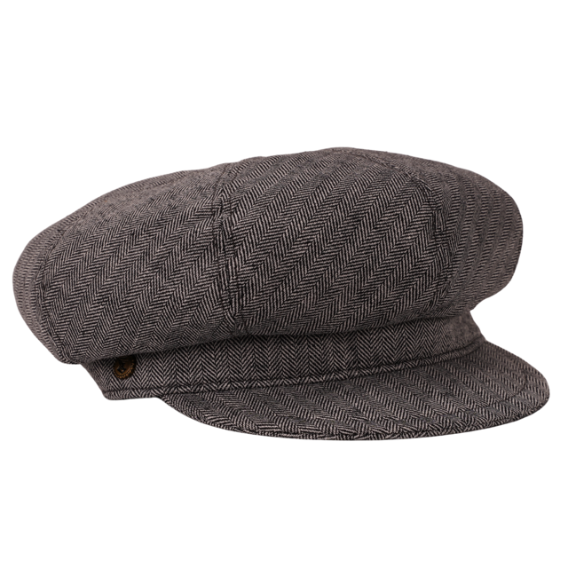 Damen Leinen Cotton Ballonmütze Pisa grau - Made in Italy