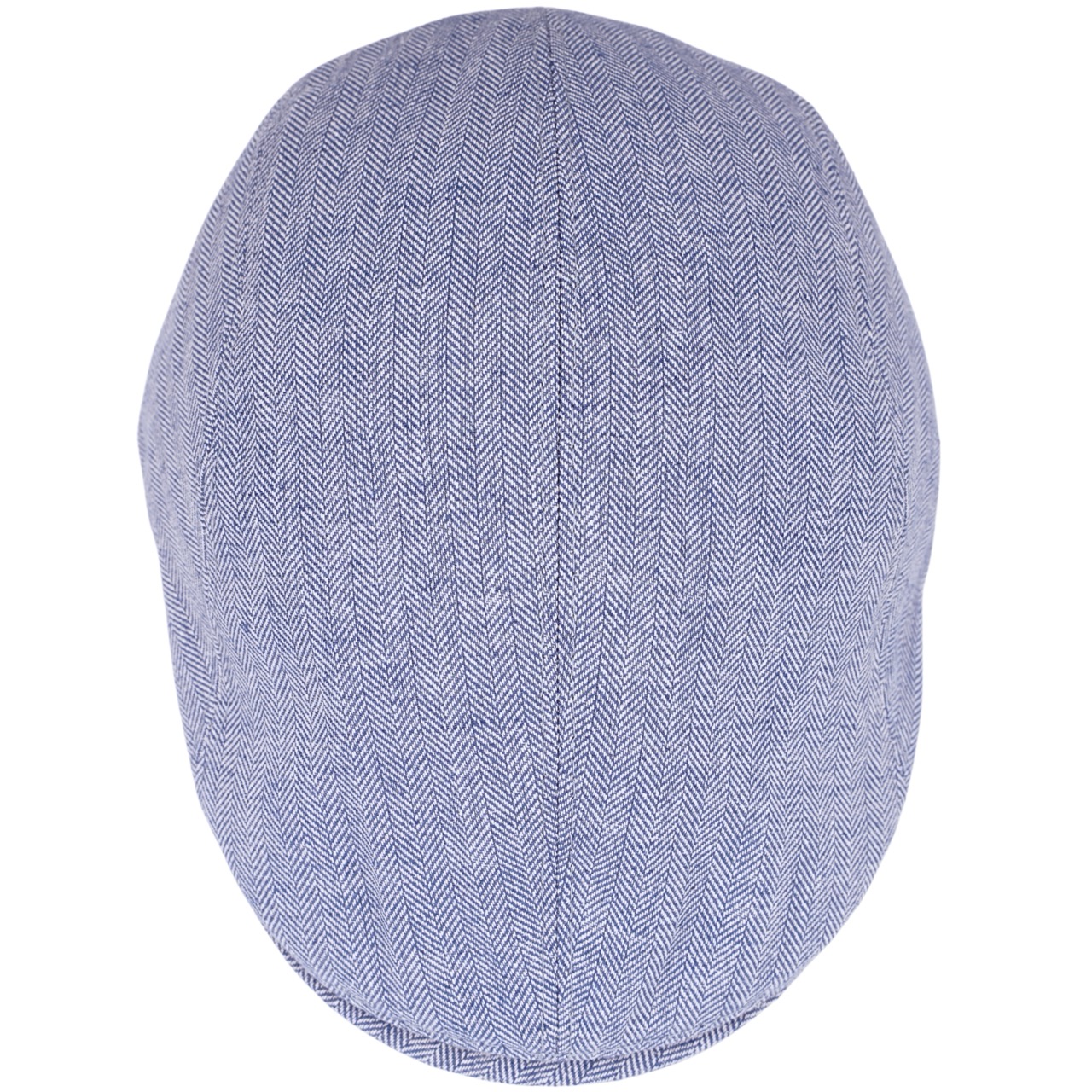 Leinen Premium Schiebermütze blau - Made in Italy