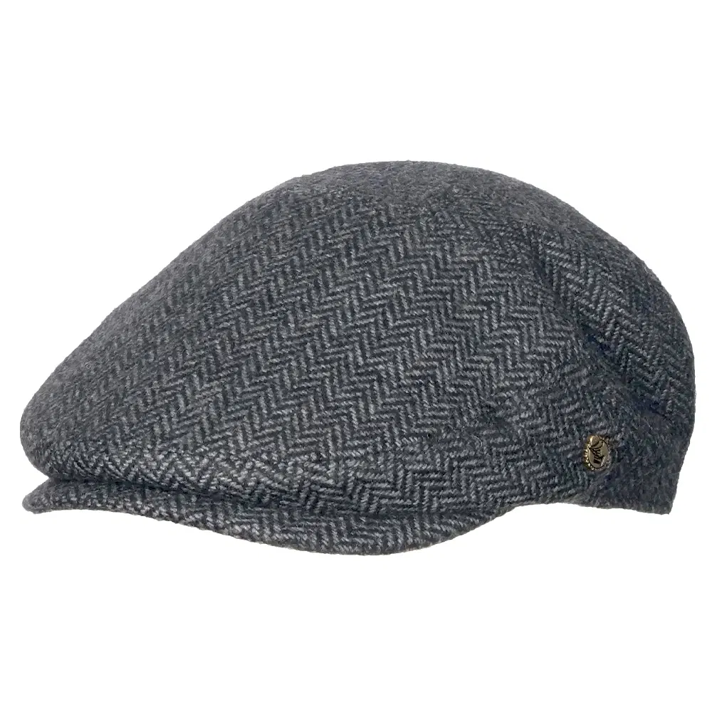 Herringbone Schiebermütze Pesaro Hooligan grau