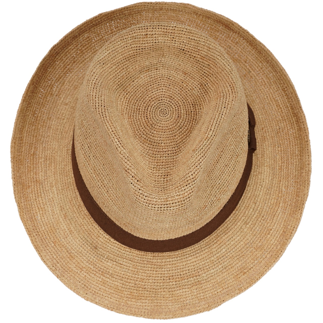 Fedora Sommerhut Raffia Stroh natur-braun