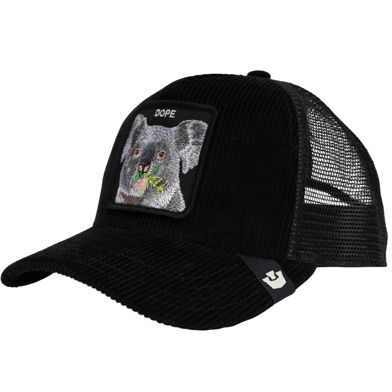 Goorin Bros Original Trucker Cap Corduroy Dope schwarz