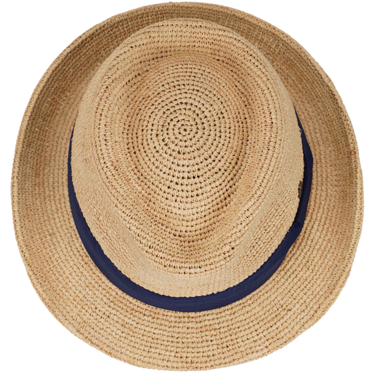 Raffia Stroh Trilby Made in Italy natur-marine