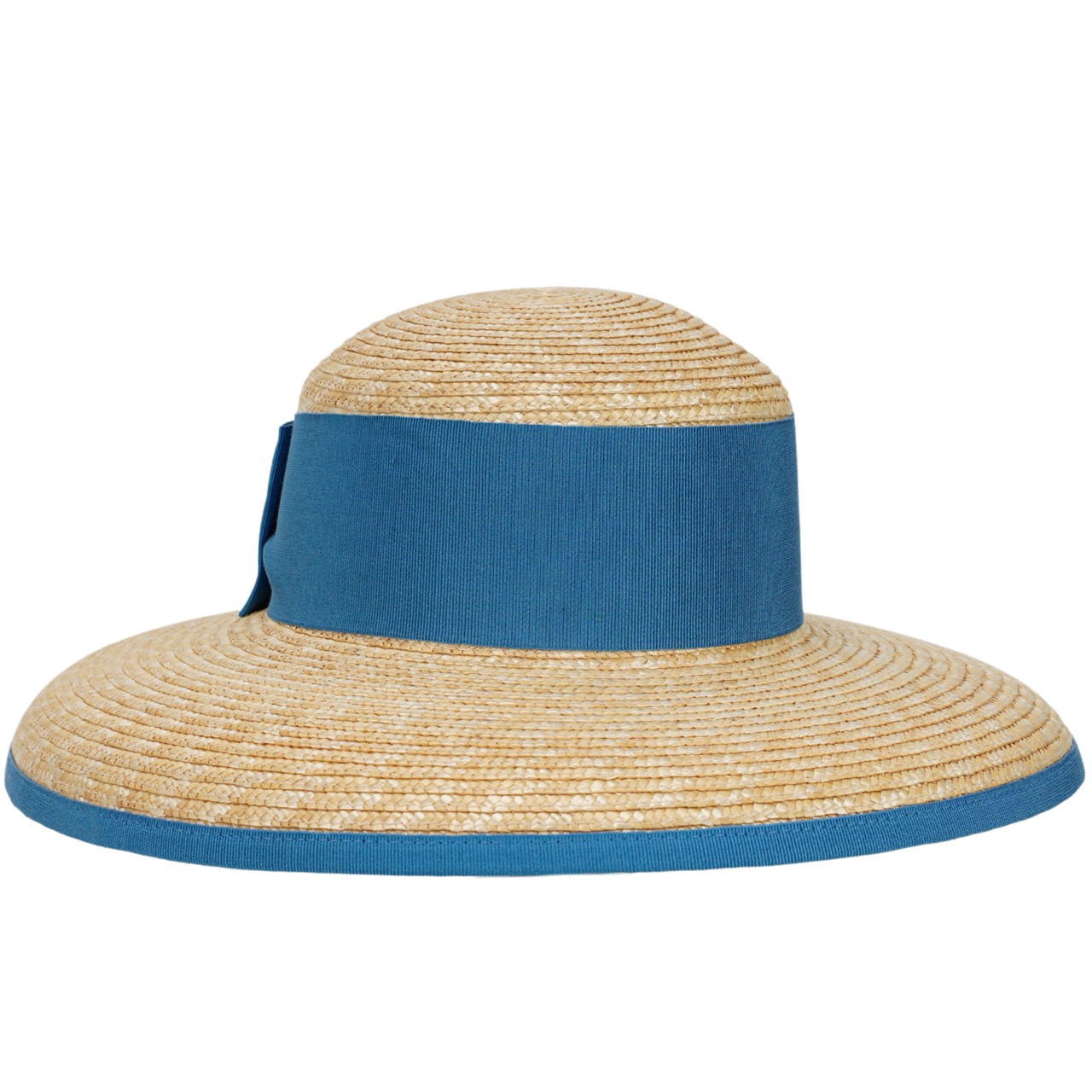 Damen Strohhut Amelia natur-blau