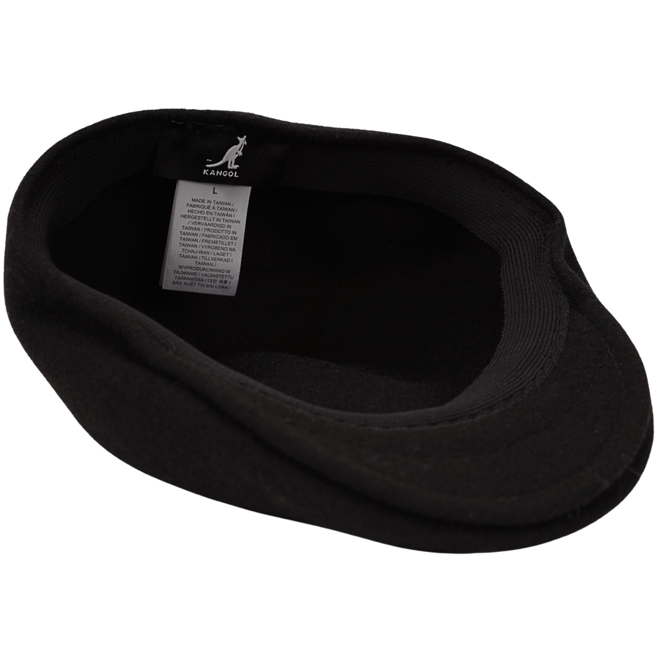 Kangol Original Flatcap Wool 507 Seamless schwarz
