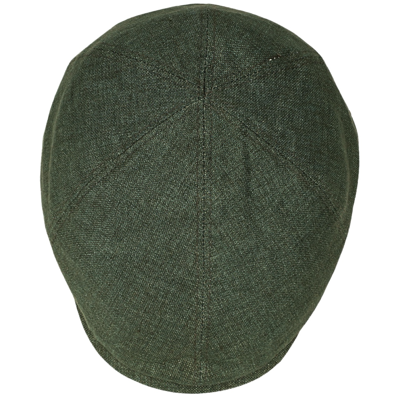 Leinen Schiebermütze Flatcap grün - Made in Italy