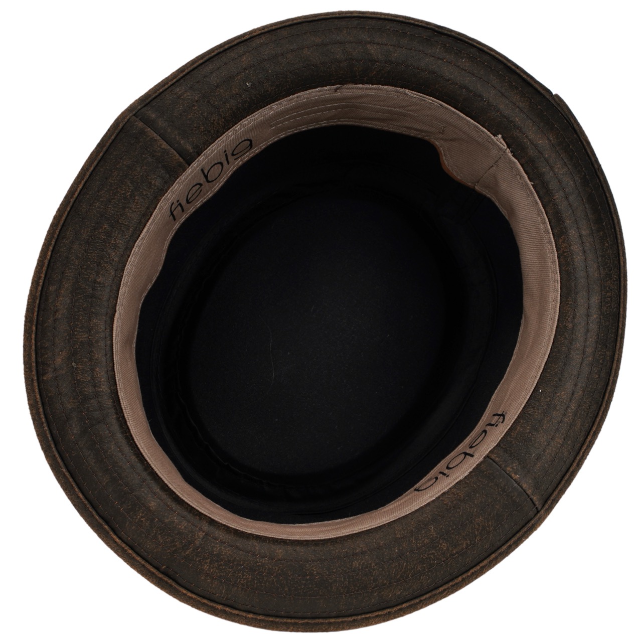 Fiebig Pork Pie Waxed Cotton braun