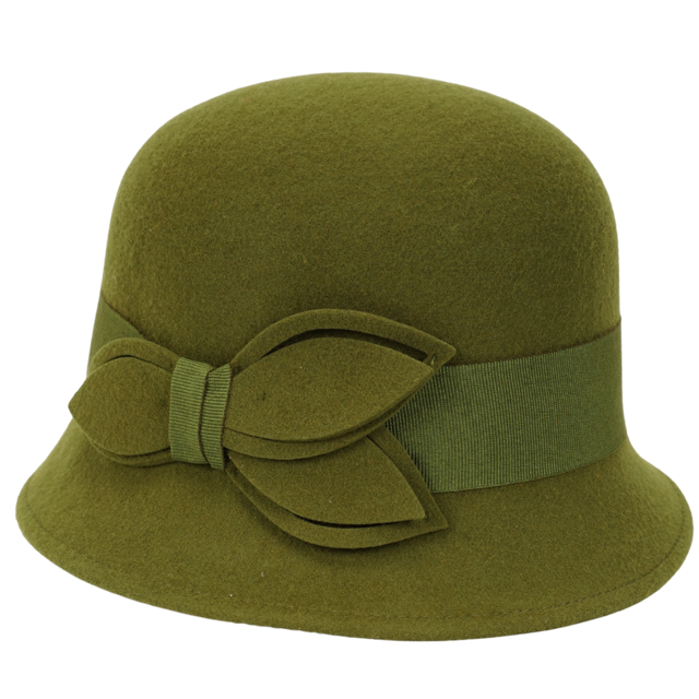 Faustmann Damen Cloche Glockenhut grün