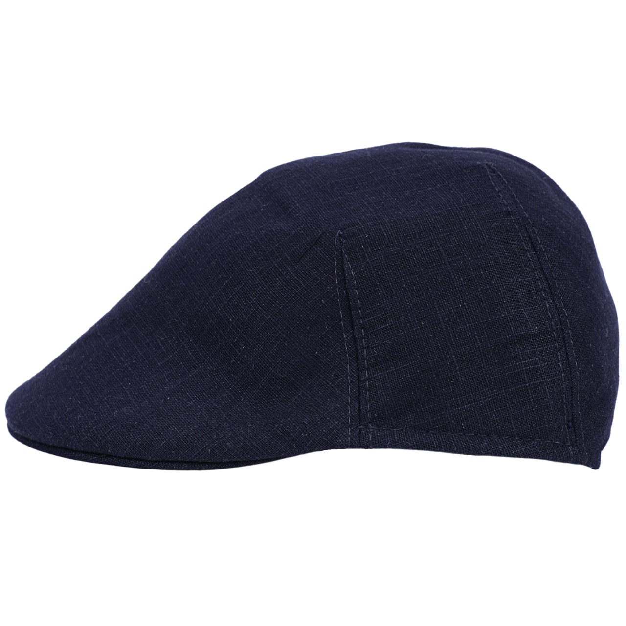 Gatsby Schiebermütze Premium Leinen navy dunkelblau - Made in Italy