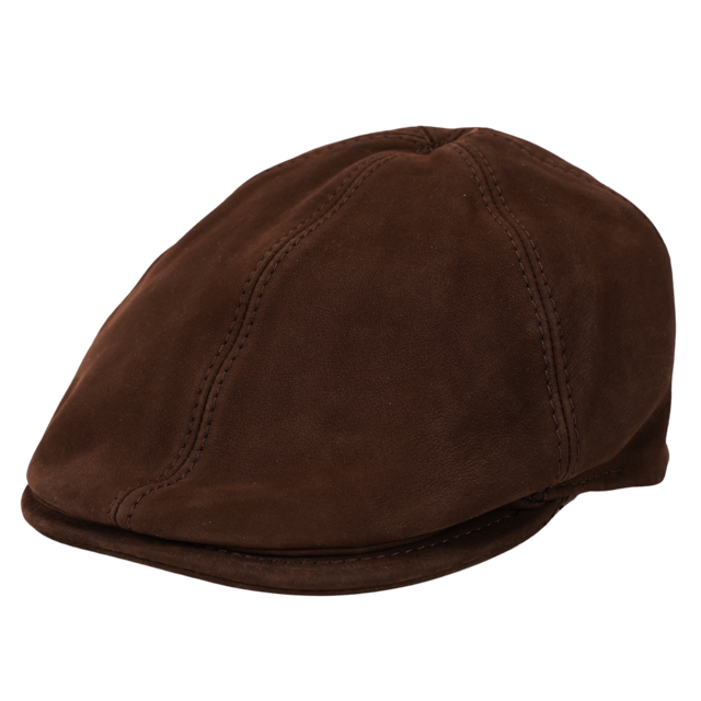 Balke Ledermütze Lombardo Handmade dunkelbraun