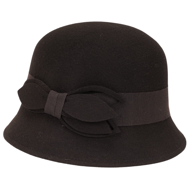 Faustmann Damen Cloche Glockenhut schwarz