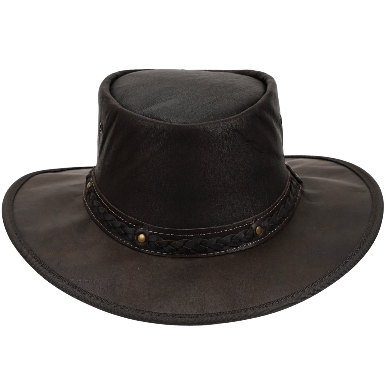 Scippis Lederhut Kangaroo Sundowner dunkelbraun