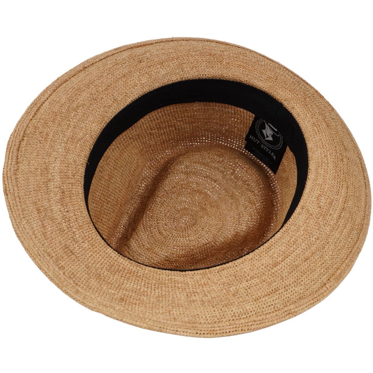 Fedora Sommerhut Raffia Stroh natur-marine