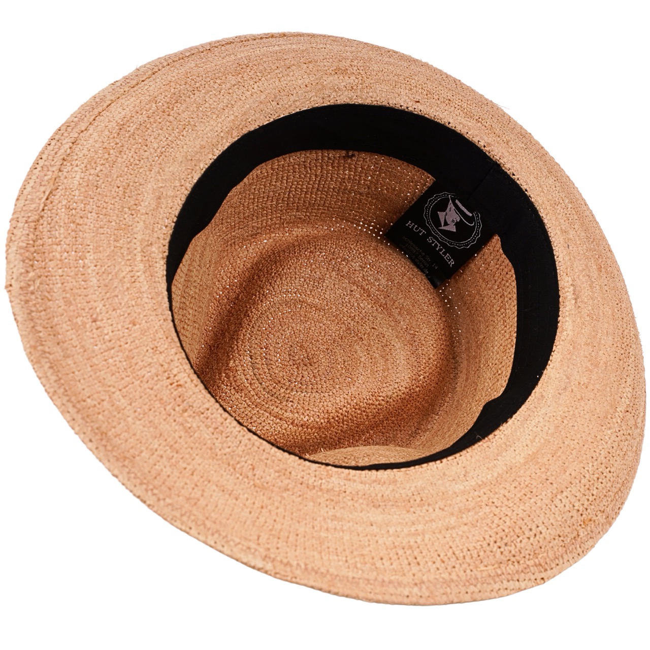 Fedora Sommerhut Raffia Stroh natur-braun