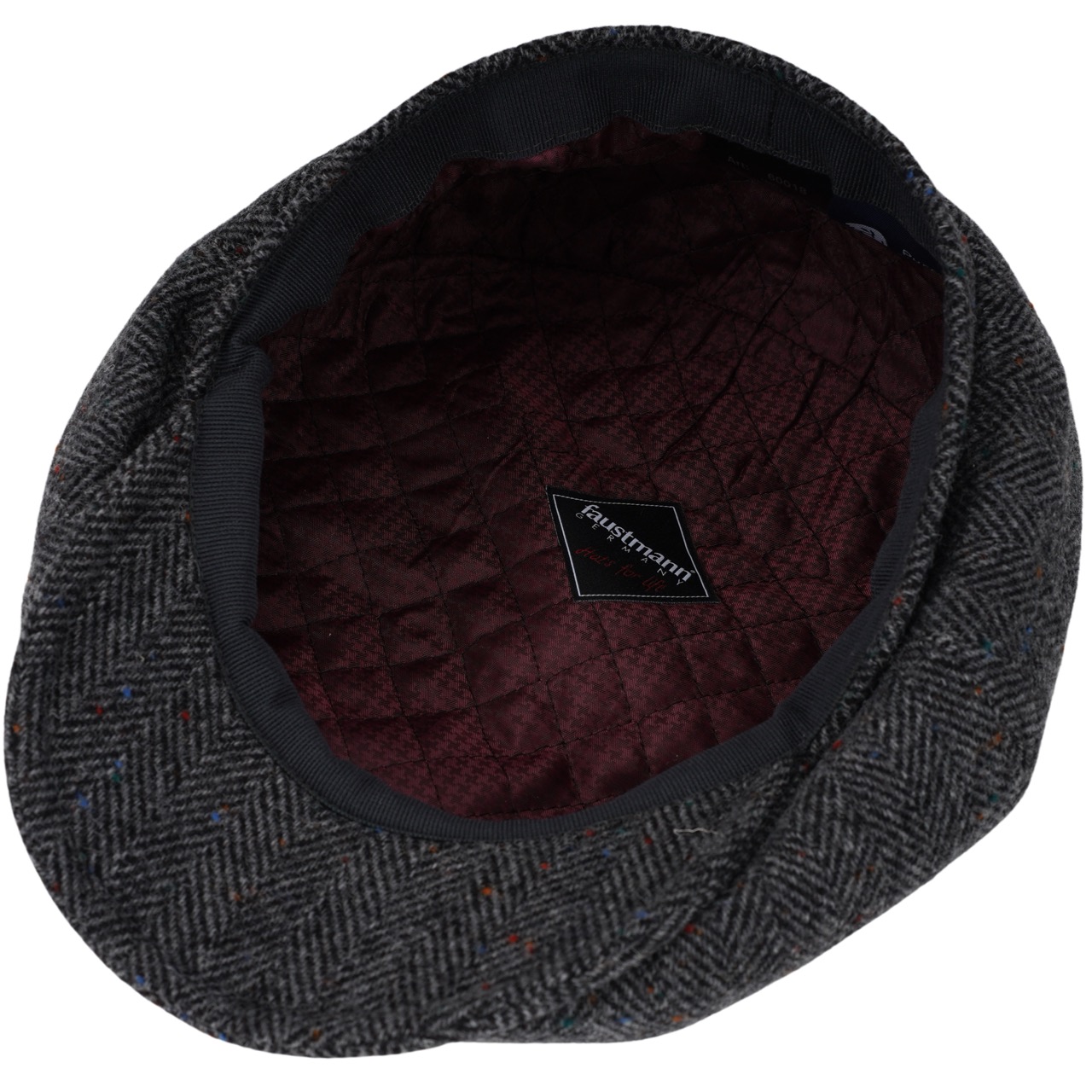 Faustmann Newsboycap Schurwolle anthrazit
