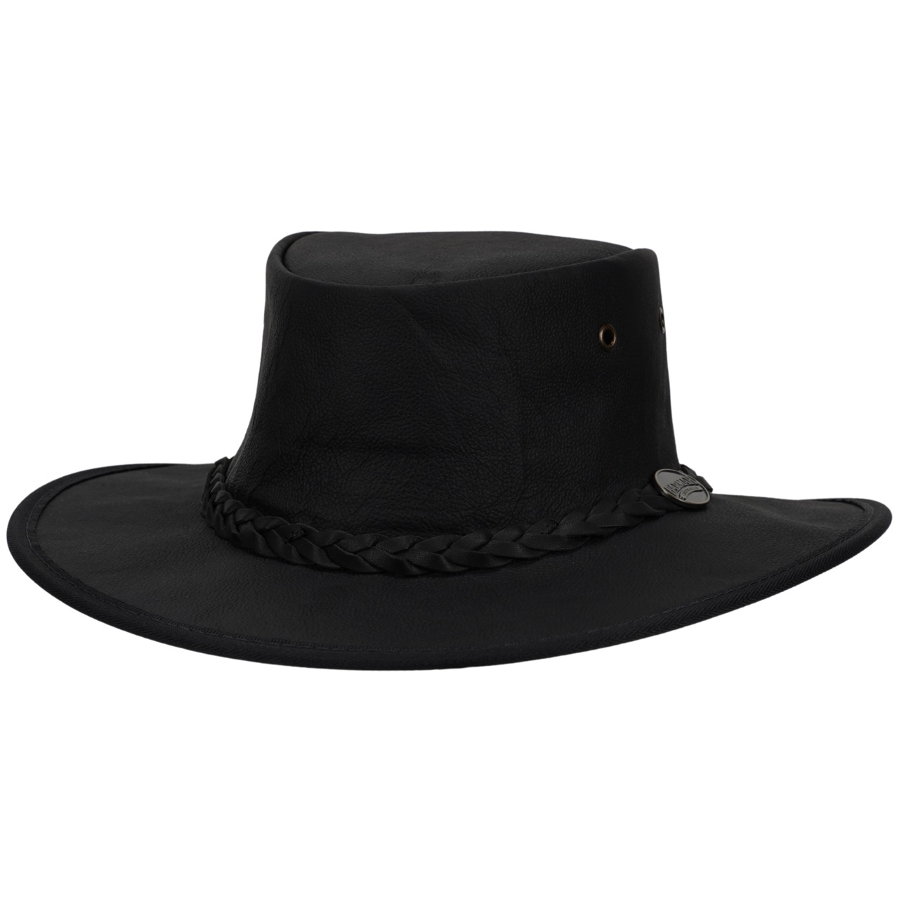 Barmah Hats Leder Westernhut schwarz