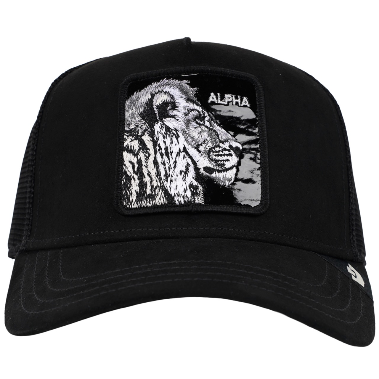 Goorin Bros Original Trucker Cap Black Out Lion schwarz
