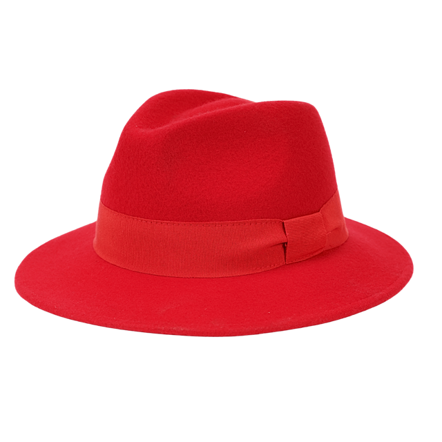 Faustmann Damenhut Fedora Andretta rot