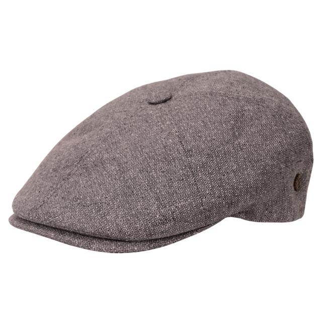 Seidenmütze Premium Newsboy Cap grau - Handmade in Italy