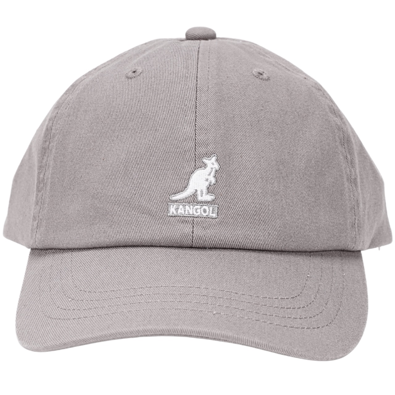 Original Kangol Baseball Cap Washed Cotton grau