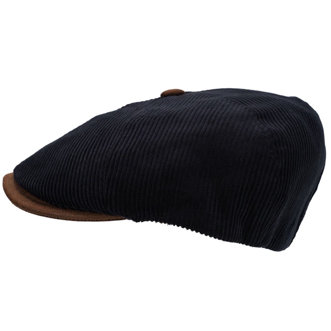 Faustmann Newsboy Schiebermütze Cord marine