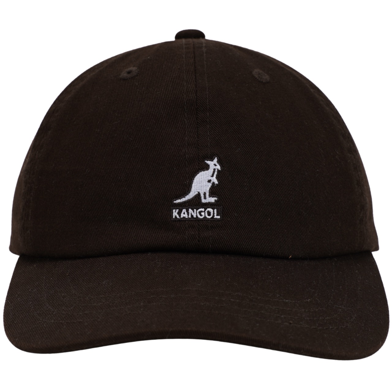 Original Kangol Baseball Cap Washed Cotton coffee bean braun