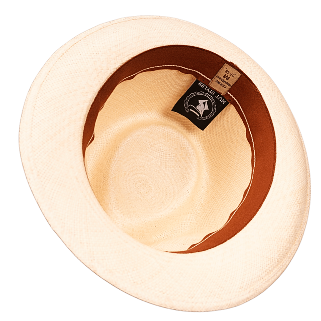 Panamahut Livorno Trilby Handmade natur