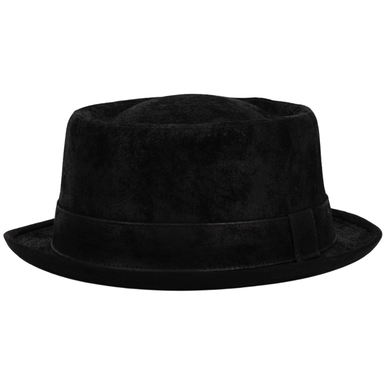 Fiebig Leder Pork Pie schwarz