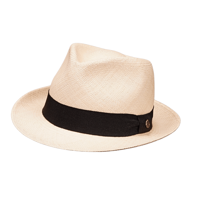 Panamahut Livorno Trilby Handmade natur