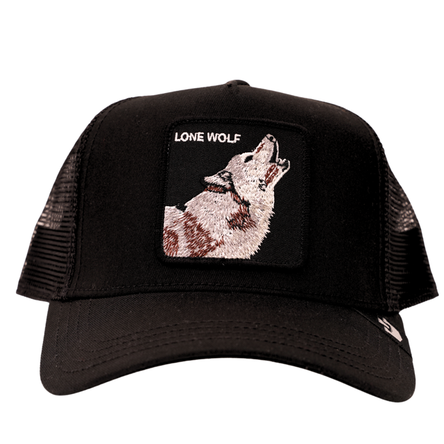 Goorin Bros Original Trucker Cap Lone Wolf schwarz