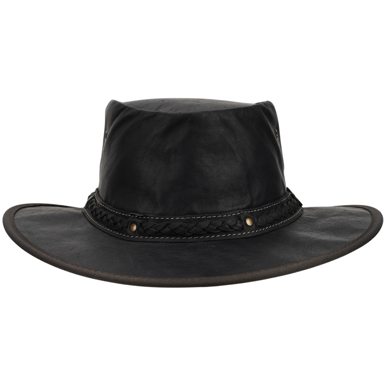 Scippis Lederhut Kangaroo Sundowner schwarz