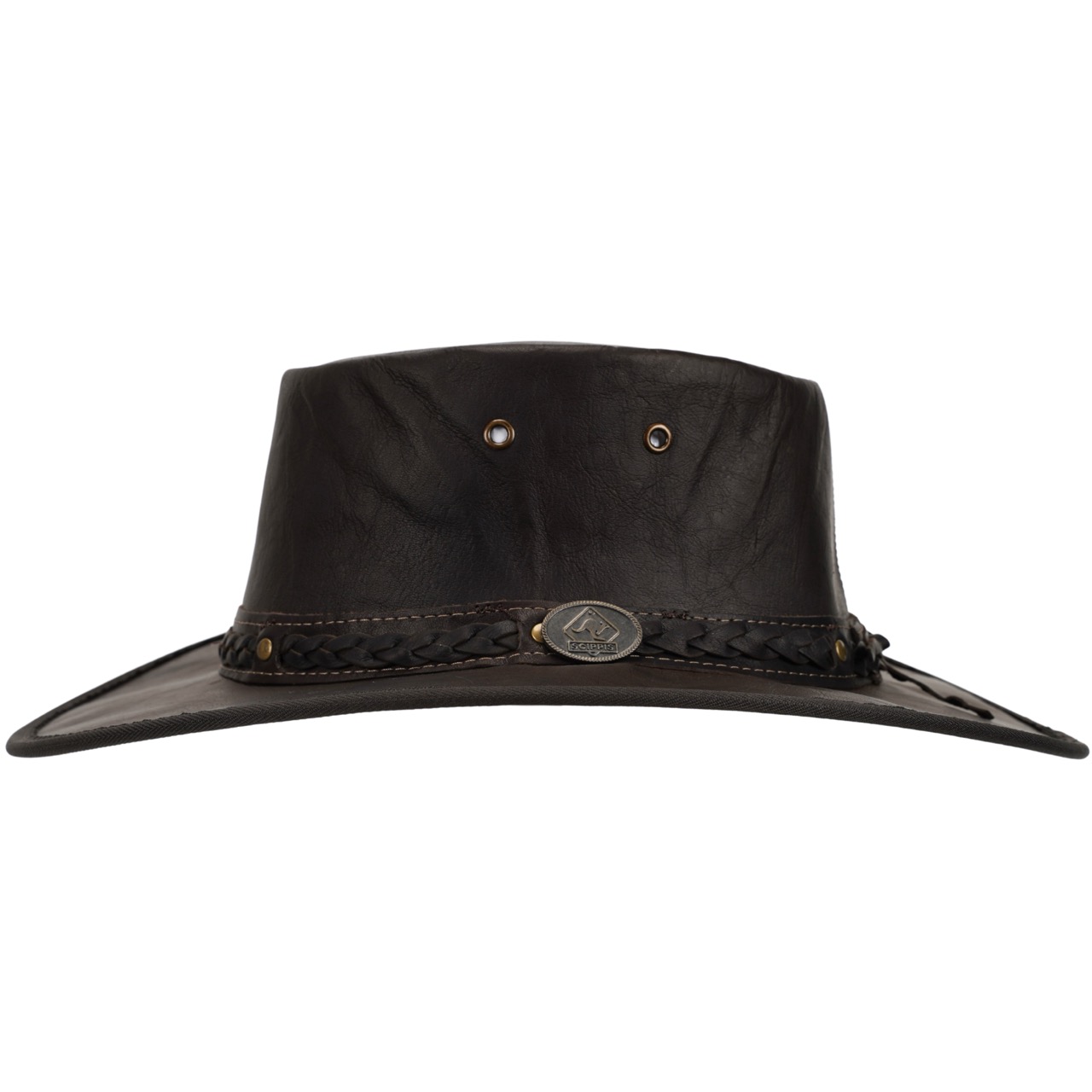 Scippis Lederhut Kangaroo Sundowner dunkelbraun
