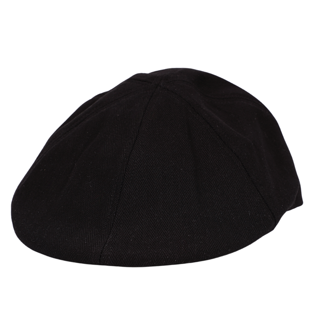Gatsby Schiebermütze Romana schwarz - Cotton Premium Quality
