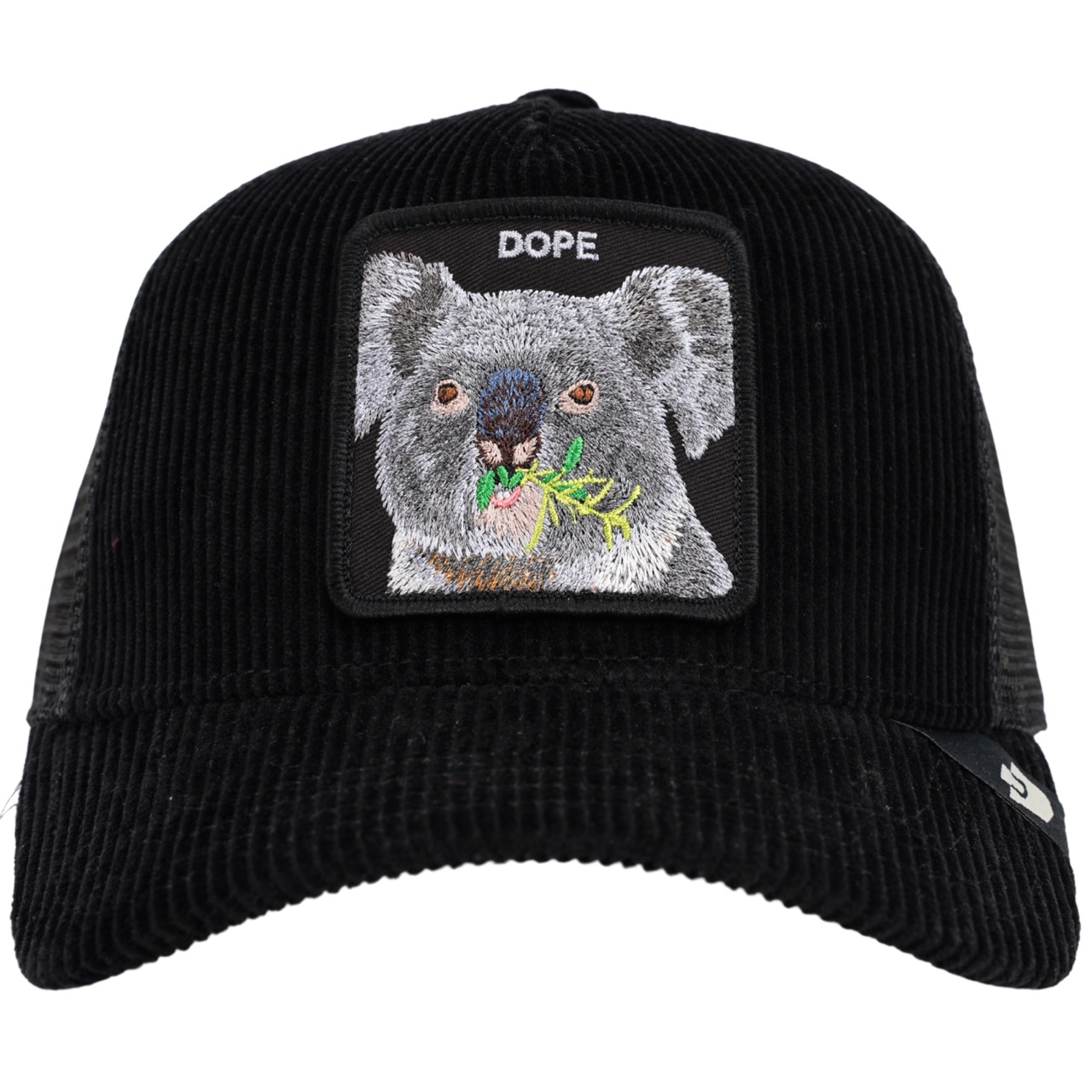 Goorin Bros Original Trucker Cap Corduroy Dope schwarz