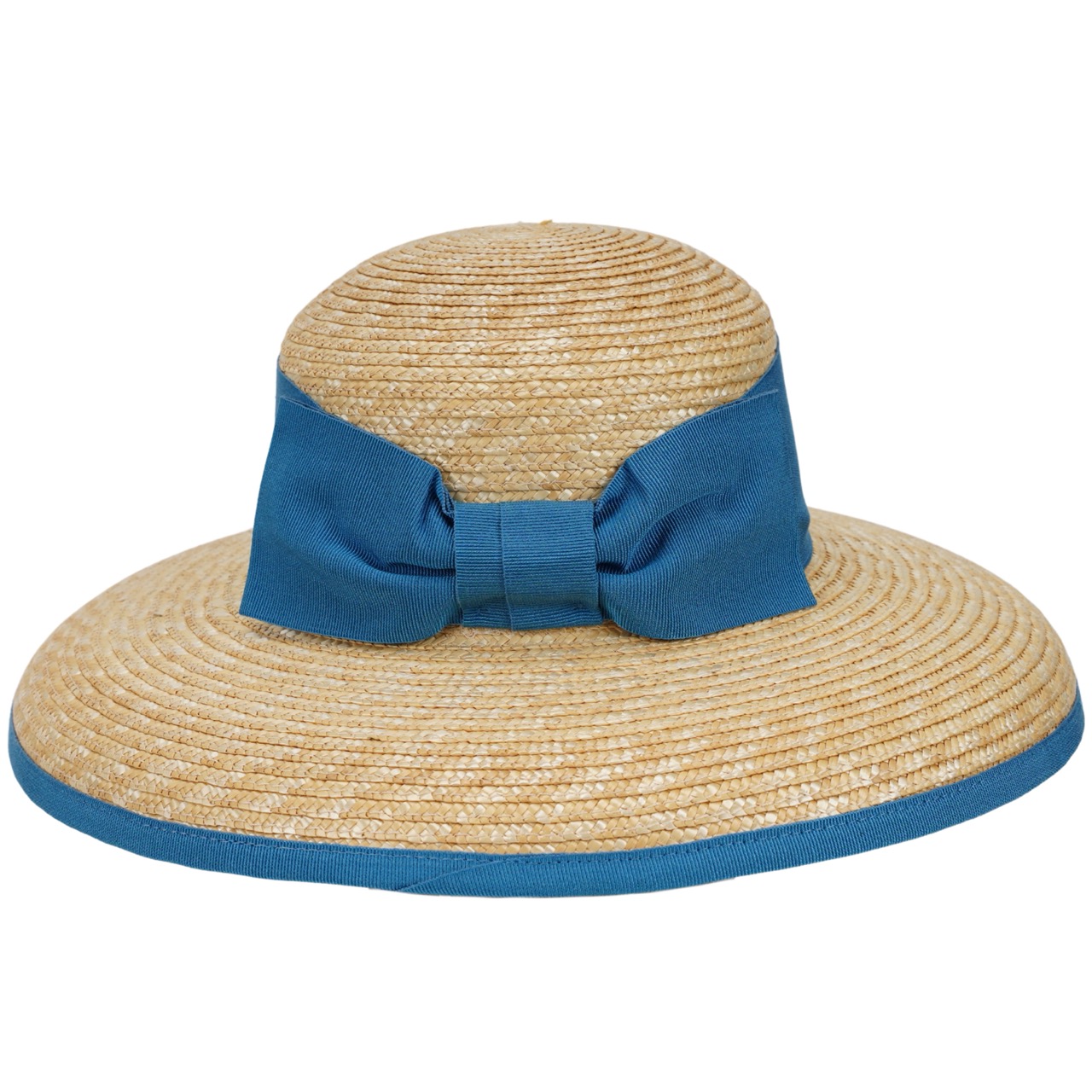 Damen Strohhut Amelia natur-blau