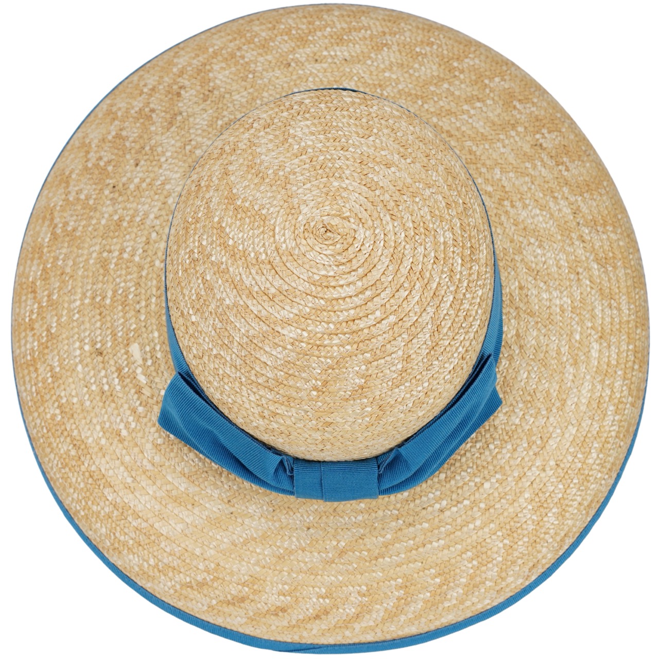 Damen Strohhut Amelia natur-blau