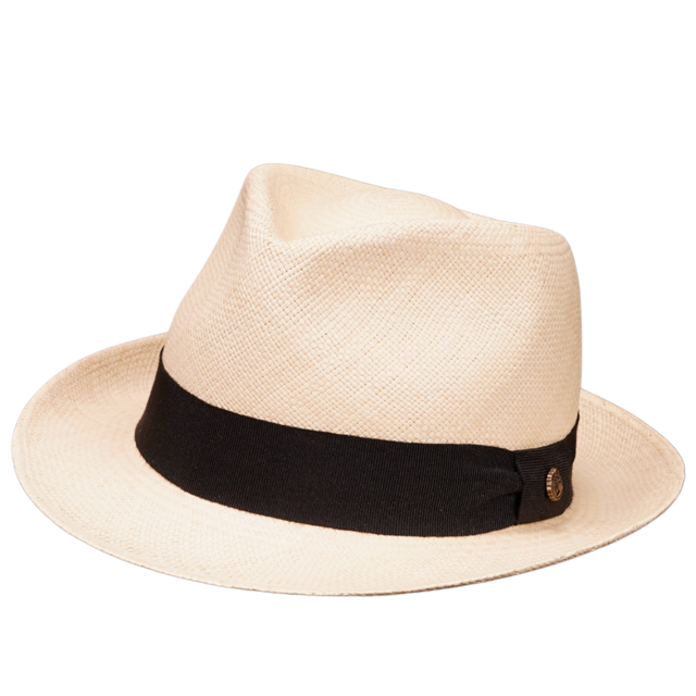 Panamahut Livorno Trilby Handmade natur