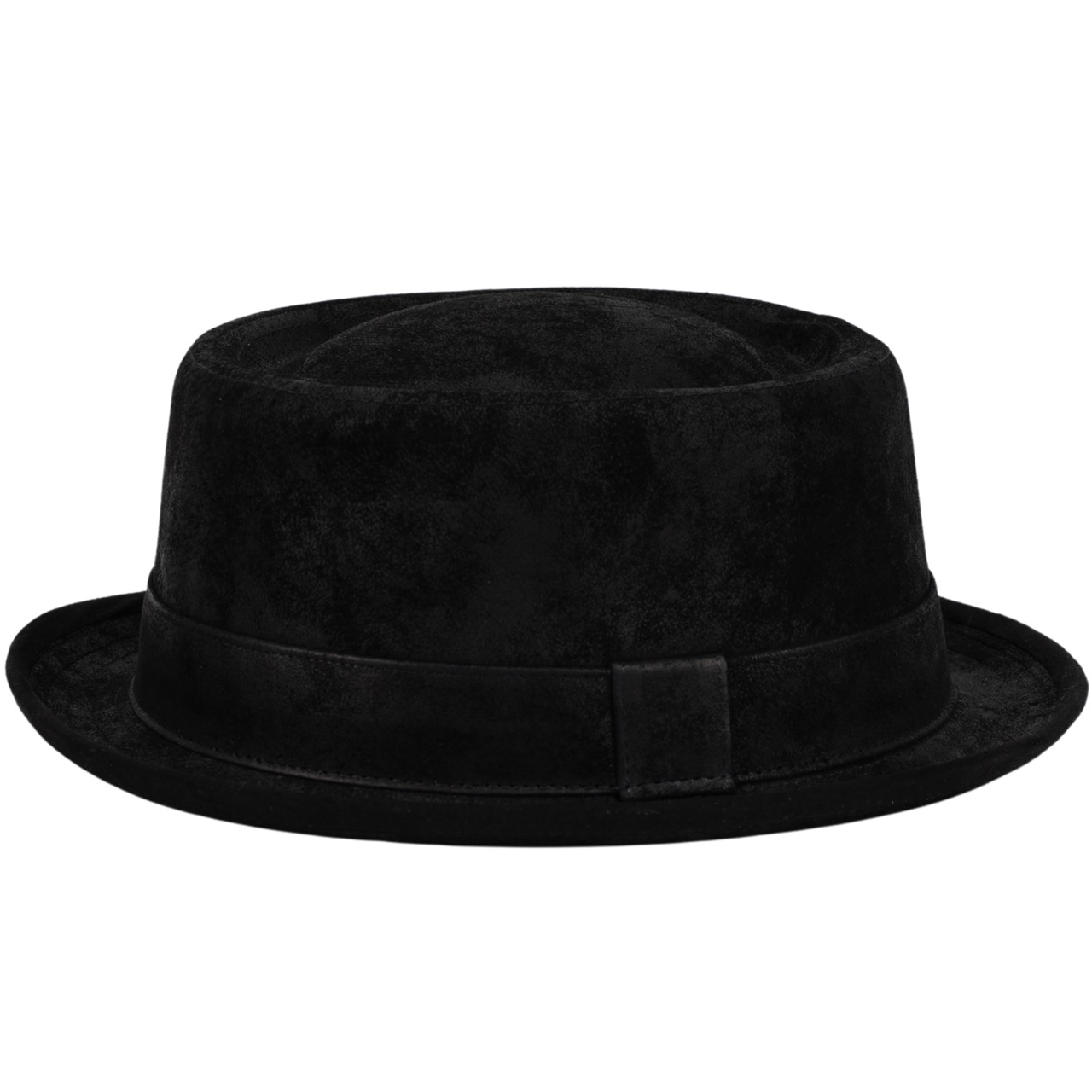 Fiebig Leder Pork Pie schwarz