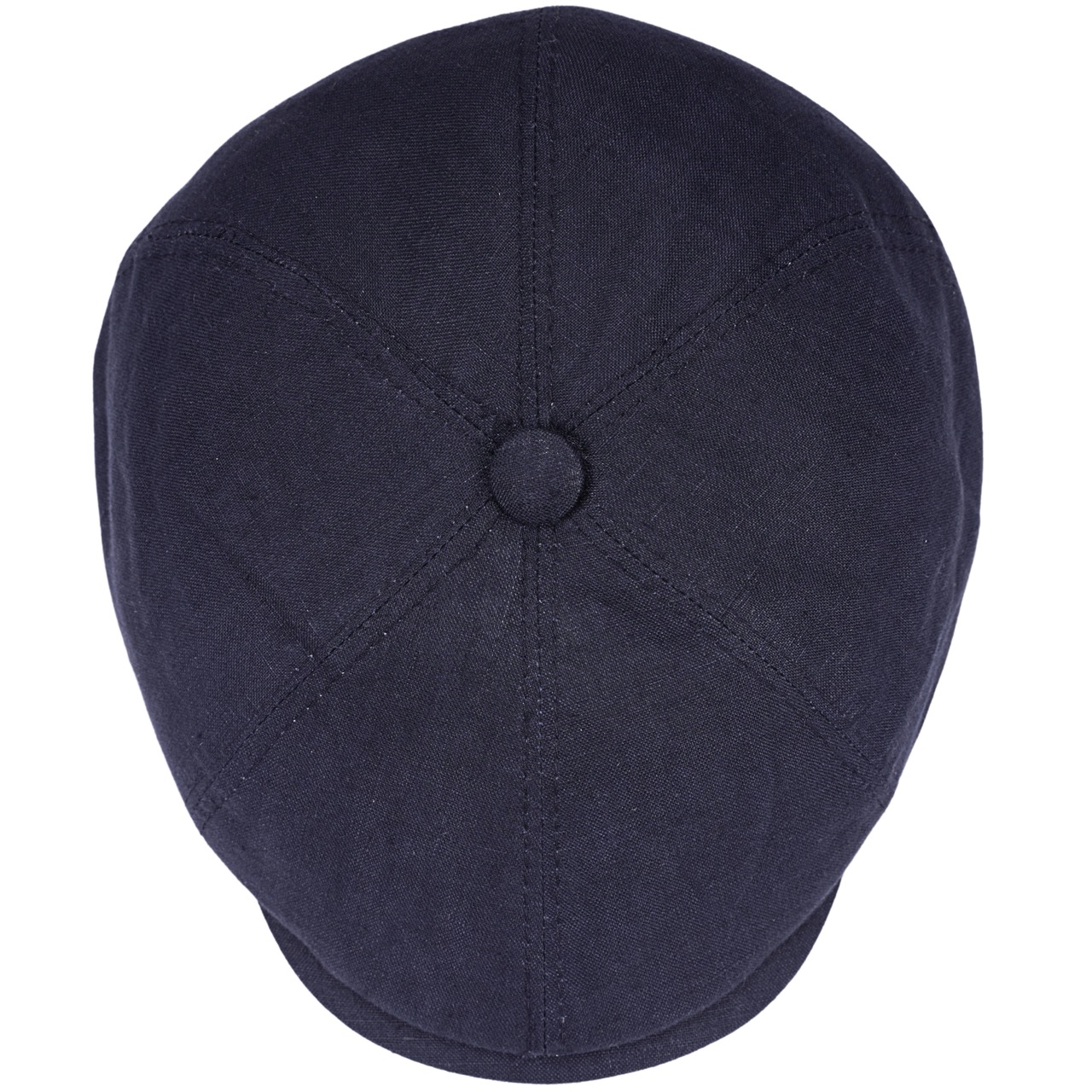 Leinen Newsboy Schiebermütze Amalfi navyblau
