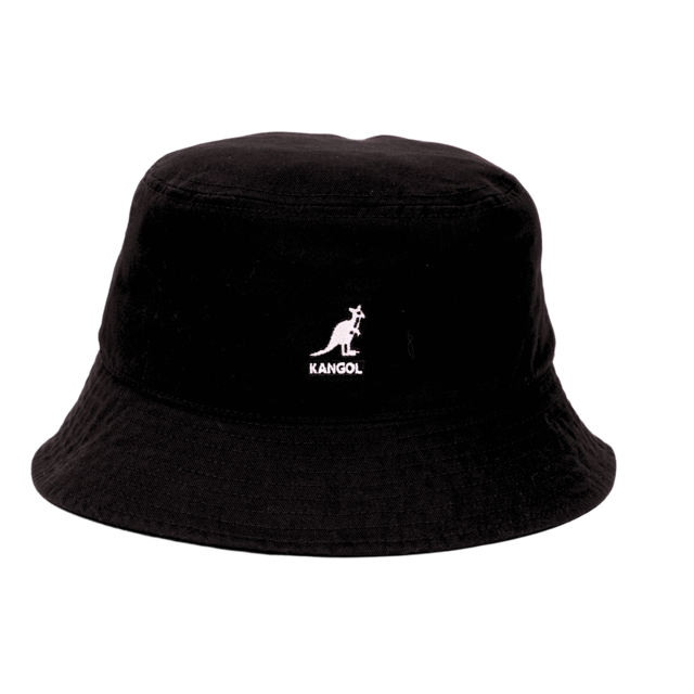 Kangol Original Washed Bucket Hat schwarz