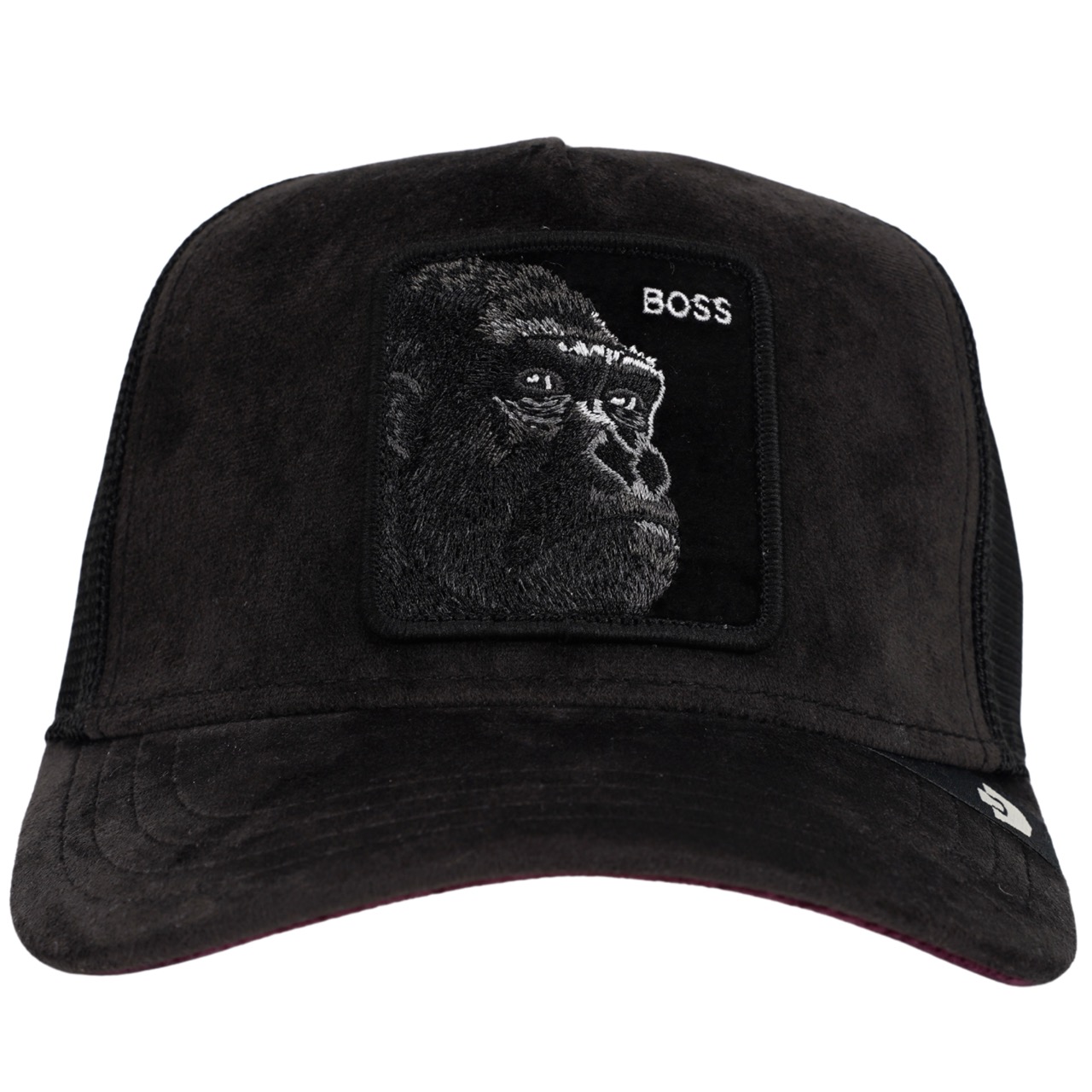 Goorin Bros Original Trucker Cap Velour Boss schwarz