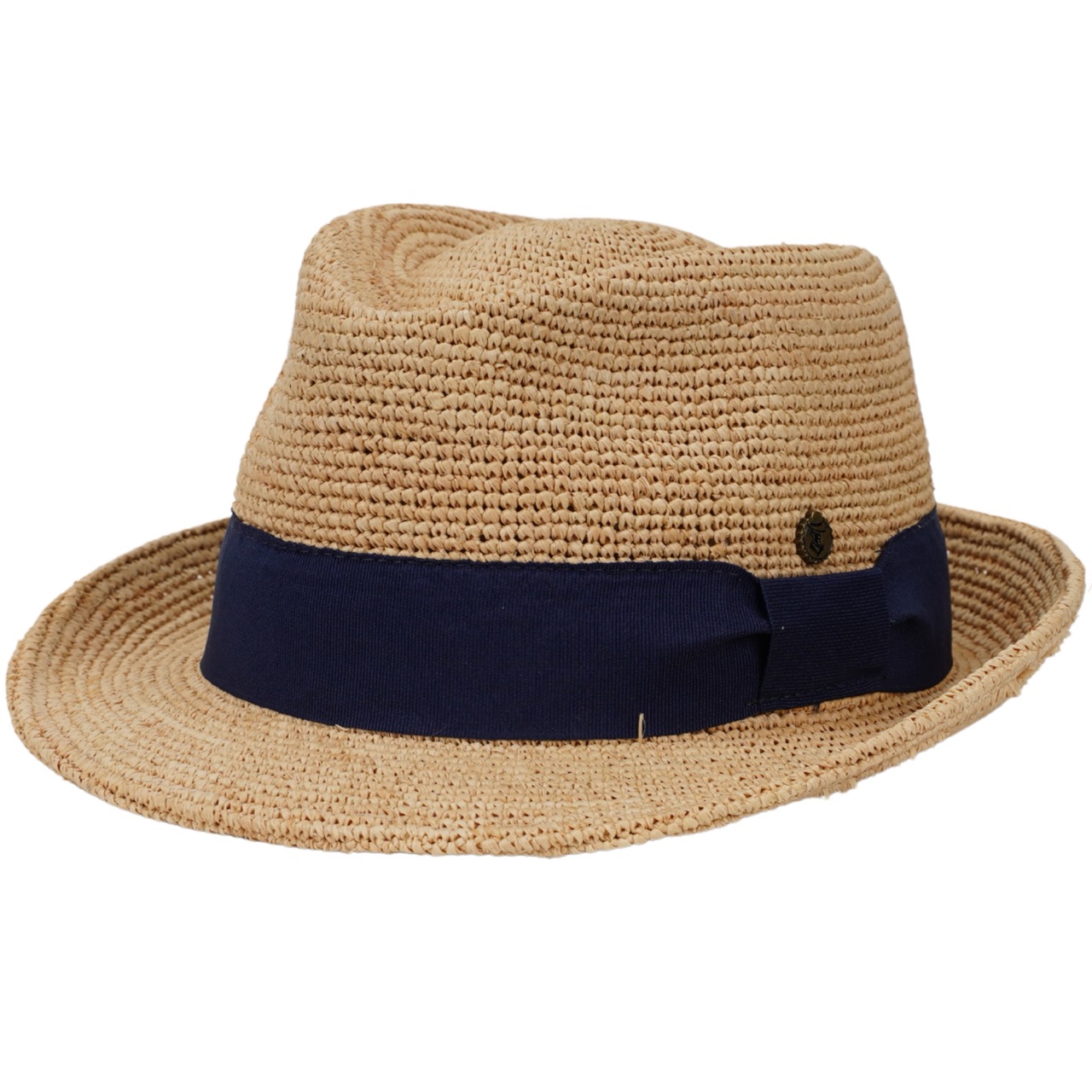 Raffia Stroh Trilby Made in Italy natur-marine