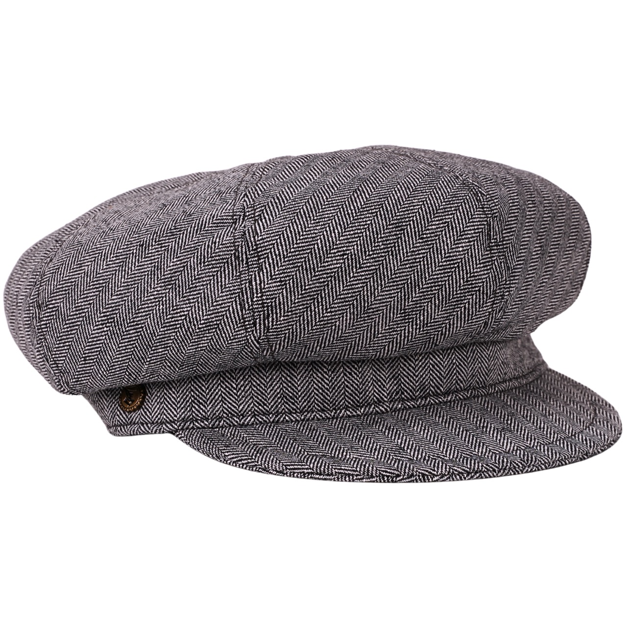 Damen Leinen Cotton Ballonmütze Pisa grau - Made in Italy