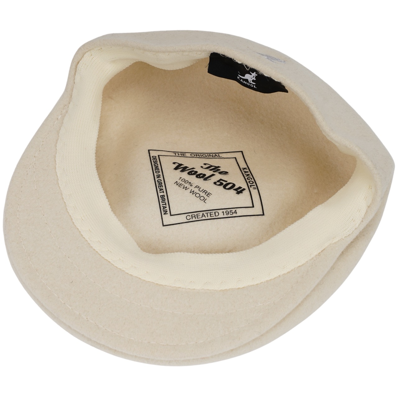 Kangol Original Flatcap Wool 504 weiß