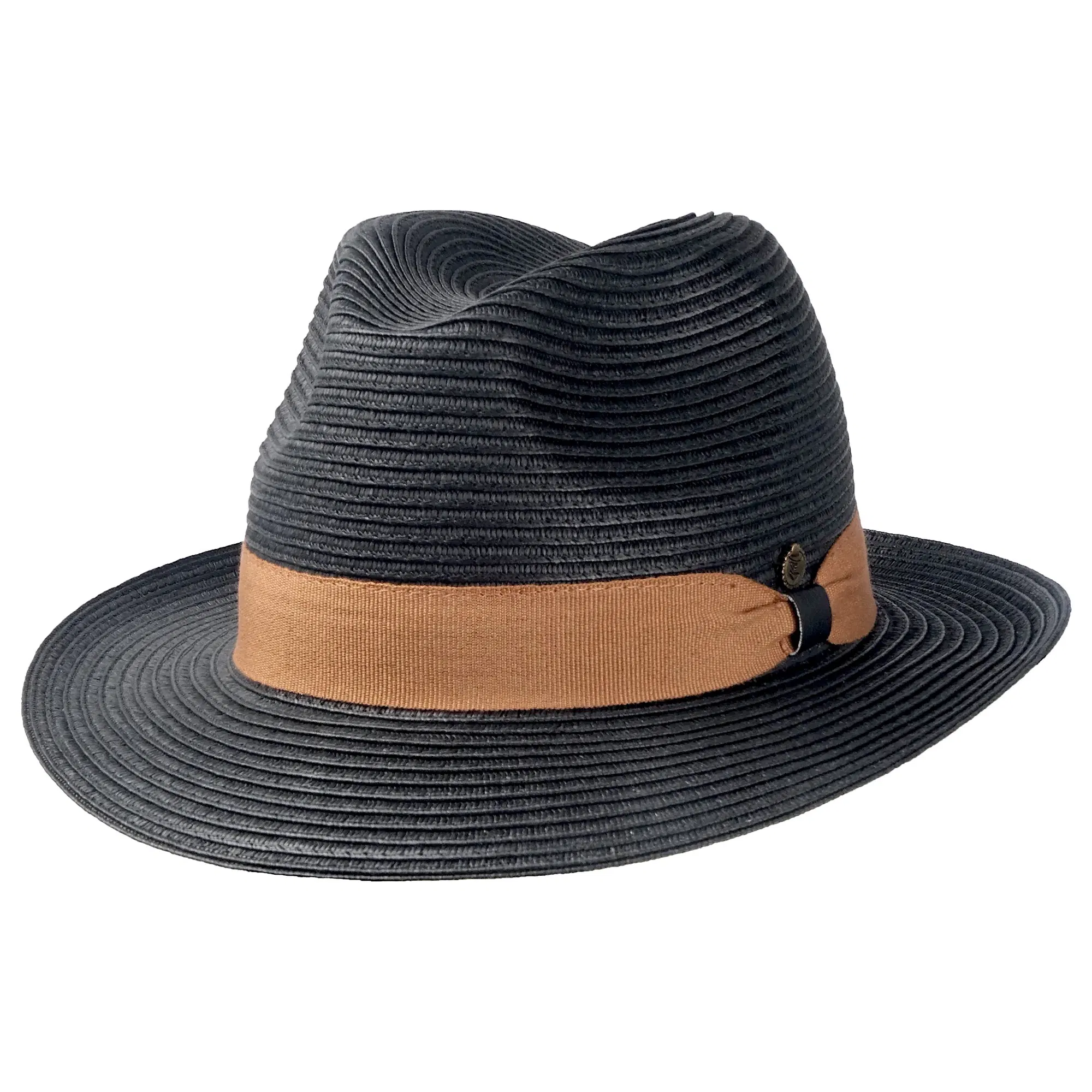 Sonnenhut Fedora Salerno schwarz-braun