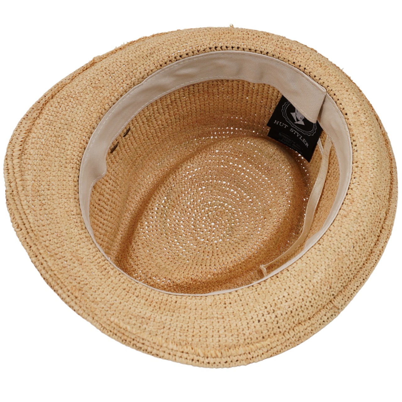 Raffia Stroh Trilby Made in Italy natur-marine