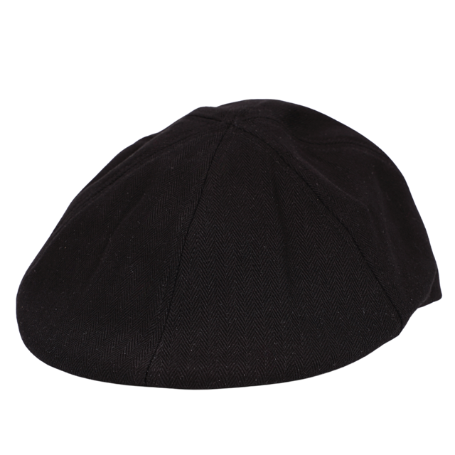 Gatsby Schiebermütze Romana schwarz - Cotton Premium Quality